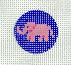 Insert Design – Pink Elephant on Bright Blue