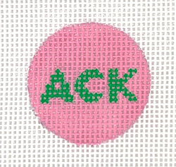 Insert Design – ACK – bright green on pink