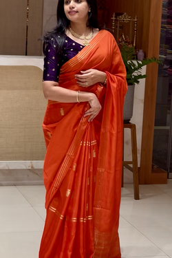 Color – ORANGE WITH PURPLE