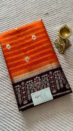 Colours – ORANGE WITH COFFEEBROWN