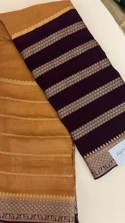 Colours – MUSTARD WITH COFFEEBROWN