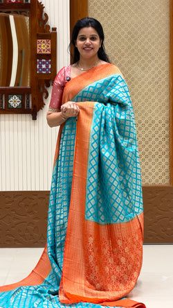 Colours – BLUE WITH ORANGE
