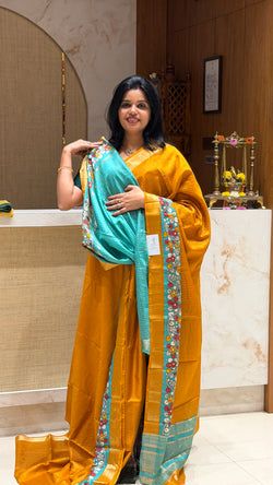 Colours – MUSTARD WITH SKYBLUE
