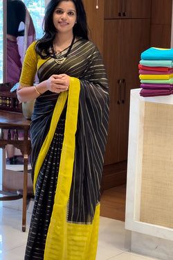 BLACK WITH MUSTARD