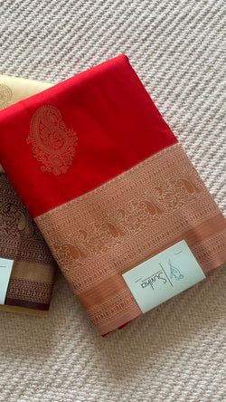Colours – RED WITH OFFWHITE