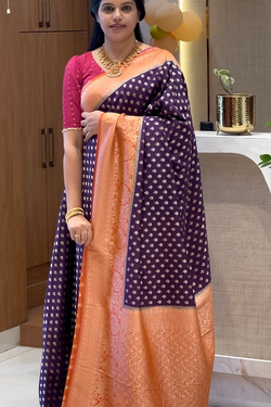 PURPLE WITH ORANGE
