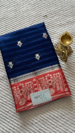 Colours – BLUE WITH PEACH