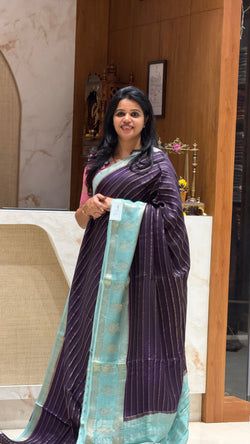 Colours – PURPLE WITH BABYBLUE