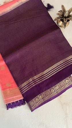 Colours – PEACH WITH PURPLE