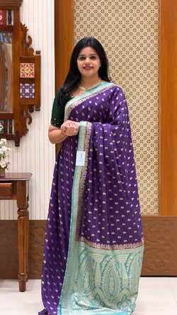 Colours – PURPLE WITH BABYBLUE