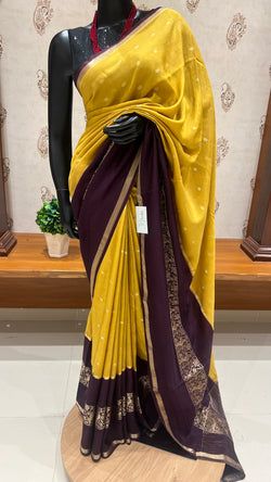 Colours – MUSTARD WITH COFFEEBROWN