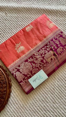 Colours – PEACH WITH MAJENTA