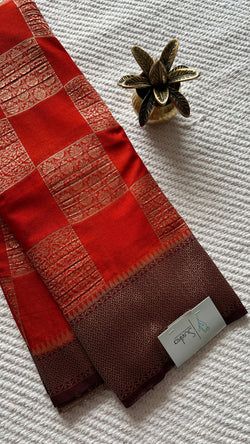Colours – ORANGE WITH COFFEEBROWN