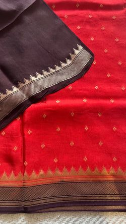 Colours – RED WITH COFFEEBROWN