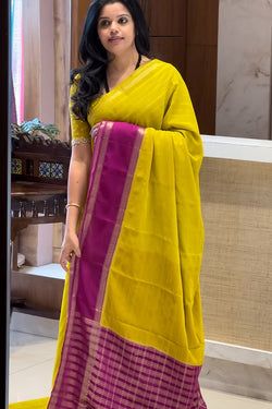 Color – MUSTARD WITH MAGENTA