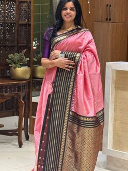 SUV3746-PEACH WITH BLACK