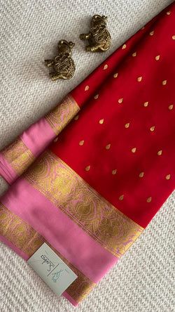 Colours – RED WITH BABYPINK