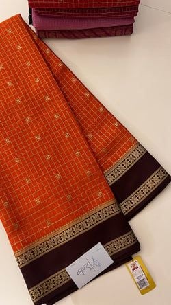 ORANGE WITH COFFE BROWN