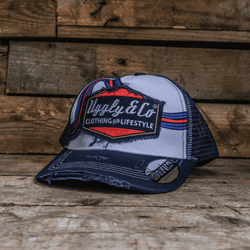 Variant – Retro Blue & Red Diamond