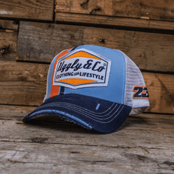 Variant – Retro Blue & Orange Diamond