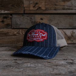 Collaboration – Pinstripe Denim Garage