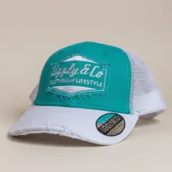 Diamond Logo – Turquoise & White Diamond