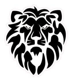 Lion Logo Color – White-Black