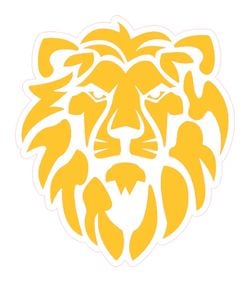 Lion Logo Color – White-Yellow
