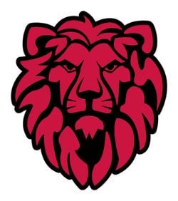 Lion Logo Color – Black-Red