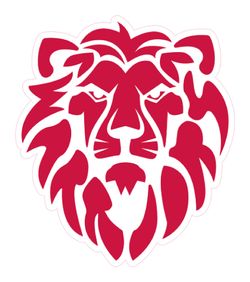 Lion Logo Color – White-Red