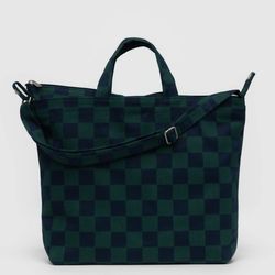 Navy Green Check