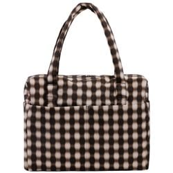 Blurred Gingham Brown