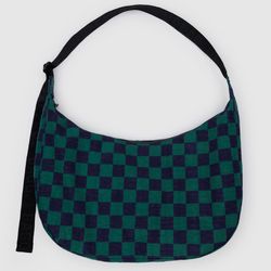 Navy Green Check