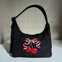CUSTOM – Black/Cherry Bow