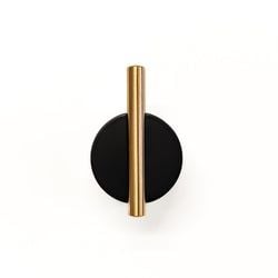 Matt Black & Brushed Brass