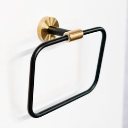 Matt Black & Brushed Brass