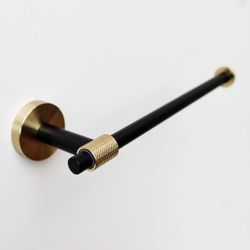 Matt Black & Brushed Brass