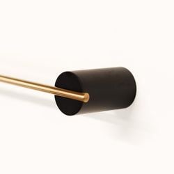 Matt Black & Brushed Brass