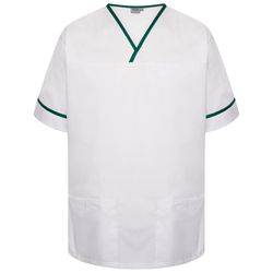 White/Bottle Green