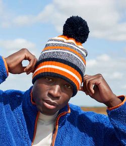 BB474R – French Navy/Orange/White