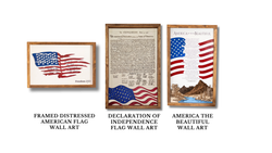 Bundle & Save or Buy Individually From Other Signs In Our Collection – Declaration of Independence & America The Beautiful Sign & Framed Distressed American Flag