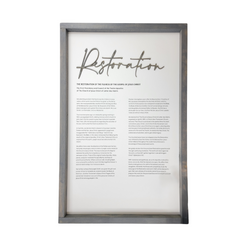Bundle & Save or Buy Individually From Other Signs In Our Collection – Or buy individually: The Restoration