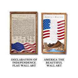 Bundle & Save or Buy Individually From Other Signs In Our Collection – Declaration of Independence & America The Beautiful Sign