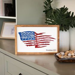 Bundle & Save or Buy Individually From Other Signs In Our Collection – Framed Distressed Flag