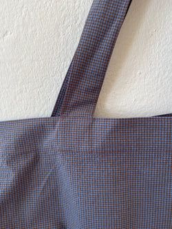 Mini vichy Bleu Lavande/Marron