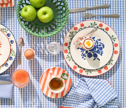 Mini Vichy Bleu Lavande & Marron