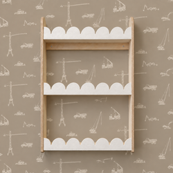 version – 3 planken - Warm wit vilt