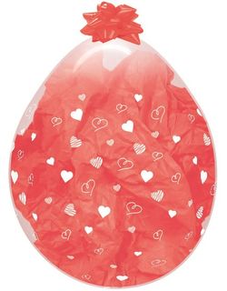 Size – 18 inch Stuffing Print Hearts - 25ct