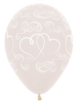 Size – 11 inch Print Hearts - 50ct