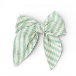 Pistachio Stripe – Darling Hair Bow